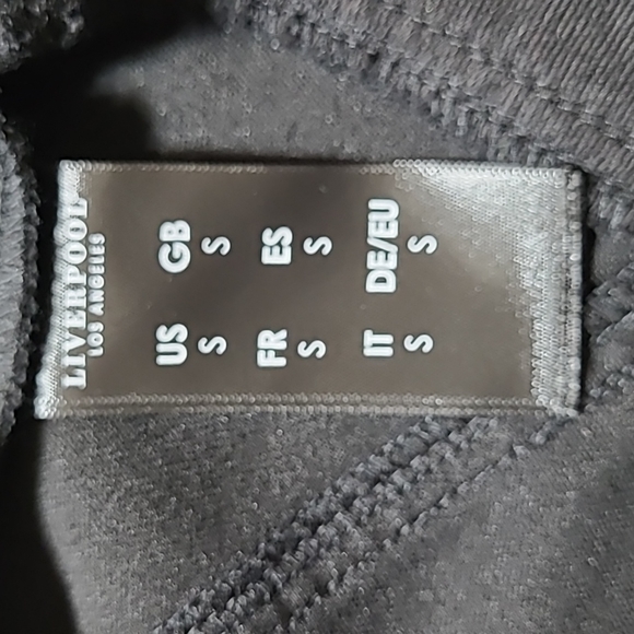 Liverpool Jeans Moto Asymmetric Zip Black Jacket Size Small - Picture 11 of 14